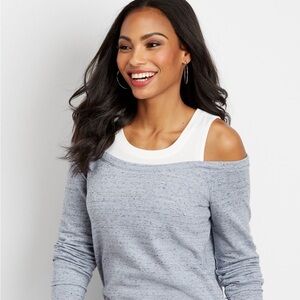 NWOT DKNY Sport Of the Shoulder Sweatshirt